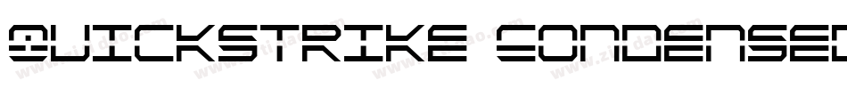 QuickStrike Condensed字体转换